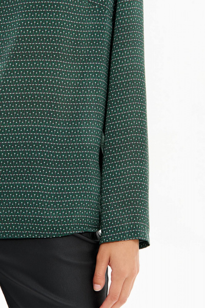 Блуза Nelva 23486 зеленый принт - фото 4