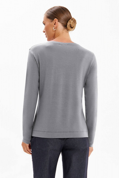 Лонгслив Nelva 23489 серый - фото 2