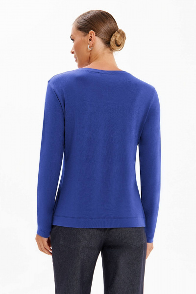 Лонгслив Nelva 23489 ярко-синий - фото 5