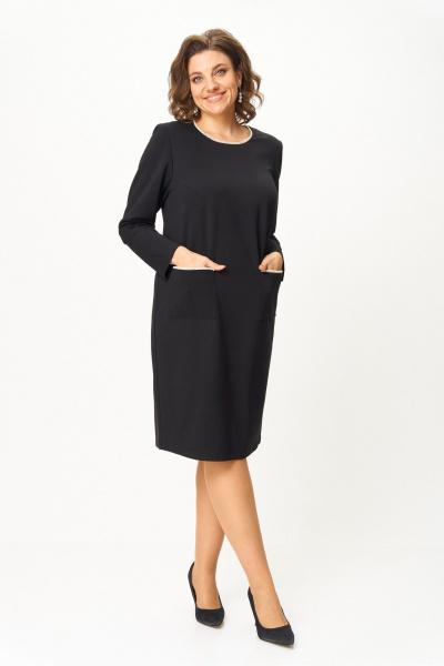 Платье БАГРЯНИЦА 5104 черный - фото 2