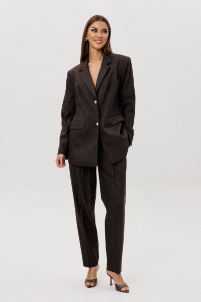 Брюки, жакет Fantazia Mod 5320 шоколад - фото 6