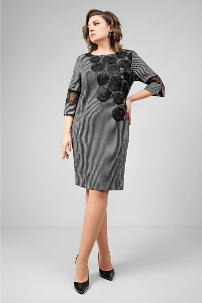 Платье Erika Laurent 1282-3 серый - фото 3