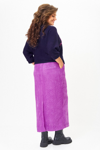 Джемпер, юбка Michel chic 1442 синий_пурпурный - фото 4