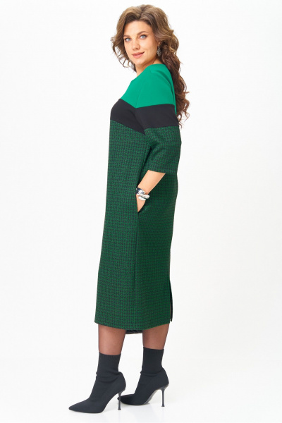 Платье Michel chic 2188 зеленый_черный - фото 3