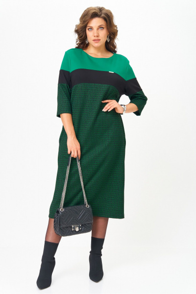 Платье Michel chic 2188 зеленый_черный - фото 1