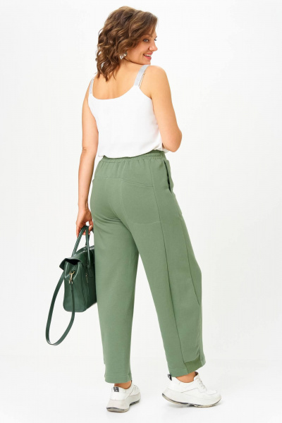 Брюки, жакет Anastasia 1299 олива - фото 7
