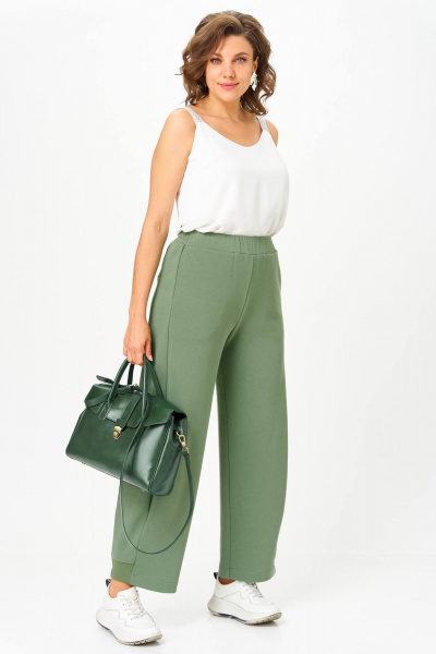 Брюки, жакет Anastasia 1299 олива - фото 6