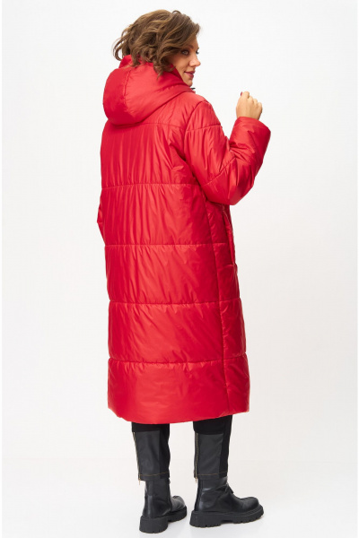 Пальто Andina city 7013-24 красный - фото 8