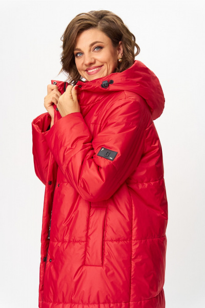 Пальто Andina city 7013-24 красный - фото 6