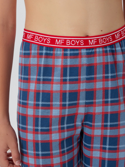 Брюки, футболка Mark Formelle 563335/25-34504ПП-0 белый_красно_синяя_клетка_3_сл_на_пол - фото 10