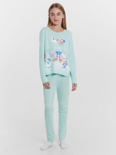 Брюки, джемпер Mark Formelle 567720/24-30386ПП-0 иней_белые_снежинки_3_сл_на_пол - фото 6