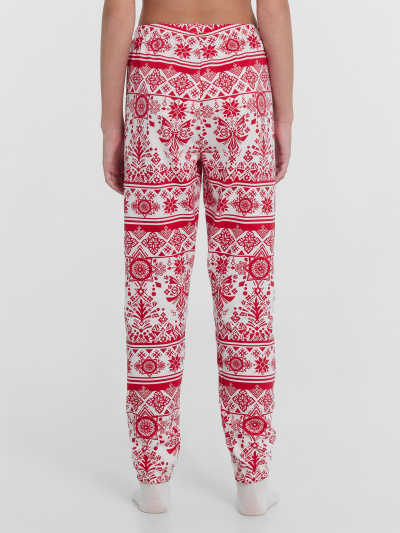 Брюки, джемпер Mark Formelle 567740/24-30727ПП-5 красный_новогодний_орнамент_2_сл_на_пол - фото 10