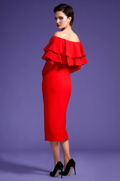 Платье LaVeLa L1676 красный - фото 2