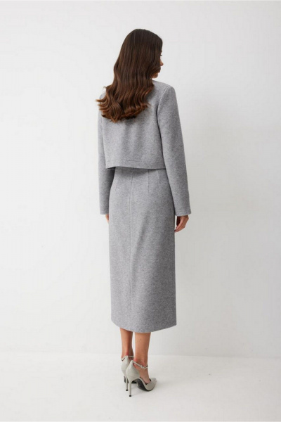 Юбка T.N.D М372/1 серый - фото 6