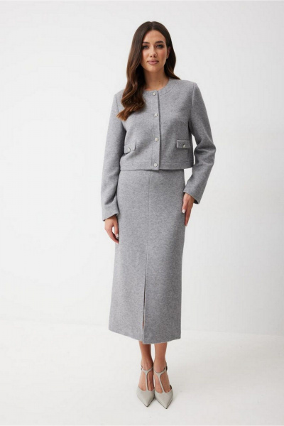 Юбка T.N.D М372/1 серый - фото 1