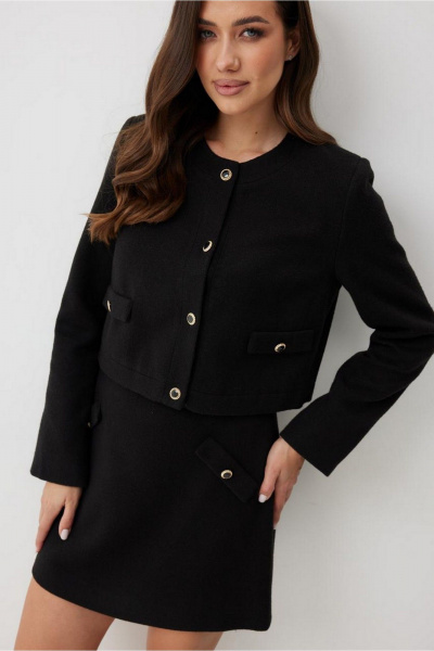 Юбка T.N.D М373 черный - фото 4