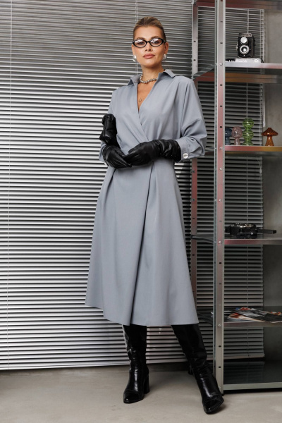 Платье Anastasia 1229.2 французский_серый - фото 6