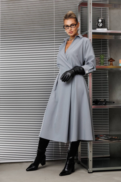 Платье Anastasia 1229.2 французский_серый - фото 5