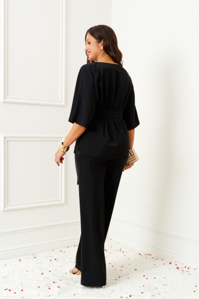 Блуза, брюки Beautiful&Free 6402 черный - фото 6