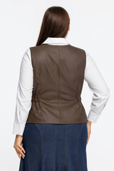 Жилет Avila 0953 коричневый - фото 4