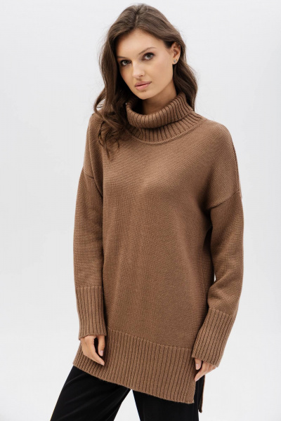 Свитер Romgil РВ0416-ШЕ5 коричневый - фото 5