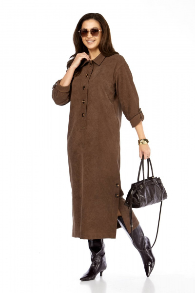 Платье Taita plus 2532 капучино - фото 3