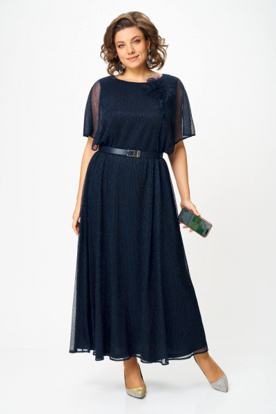 Платье Slaviaelit 561 синий - фото 7