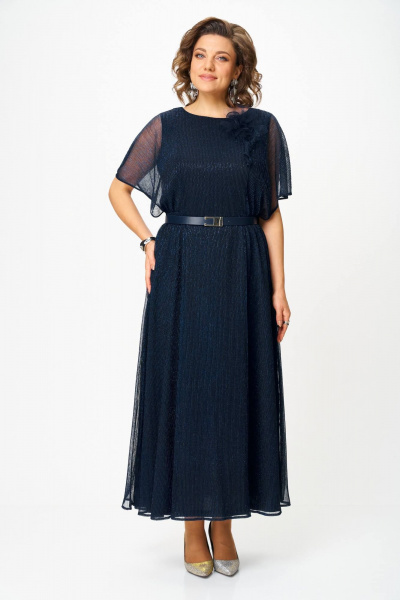 Платье Slaviaelit 561 синий - фото 2
