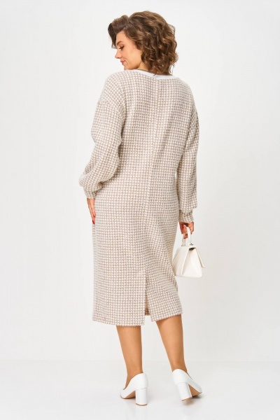 Платье Karina deLux M-1400 бежевый - фото 5