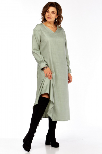 Платье Celentano lite 5065 шалфей - фото 4