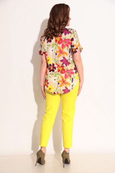 Блуза, брюки Michel chic 1221 желтый - фото 4