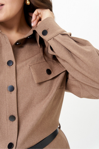 Платье AVA fashion М-160 капучино - фото 10