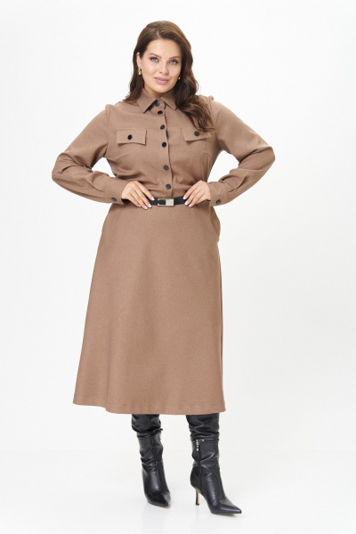 Платье AVA fashion М-160 капучино - фото 5