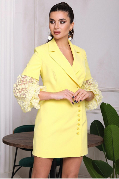 Платье Мода Юрс 2686 желтый - фото 3