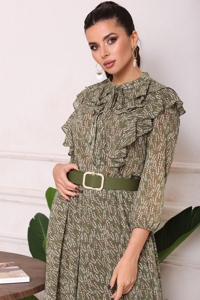 Платье Мода Юрс 2554 зеленый - фото 3