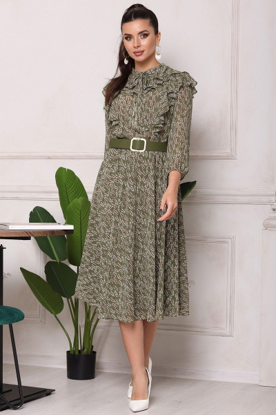 Платье Мода Юрс 2554 зеленый - фото 1