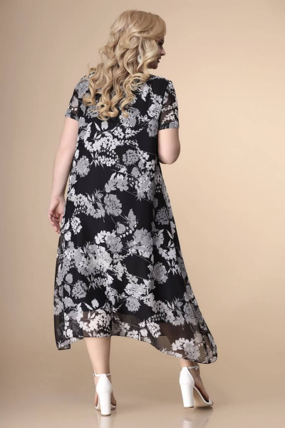 Платье Romanovich Style 1-1332 черно-белый - фото 4