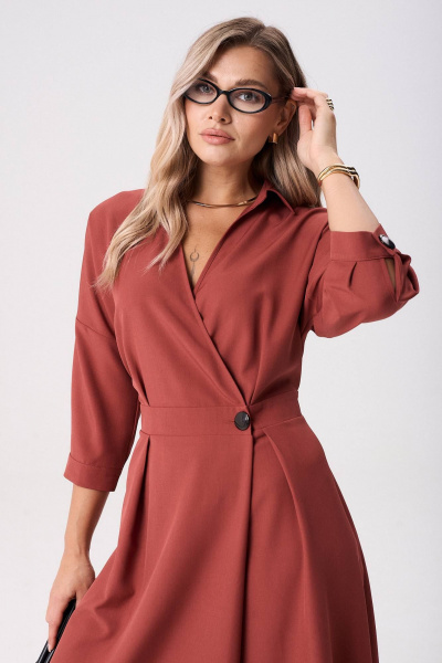 Платье Anastasia 1229.2 клюква - фото 5