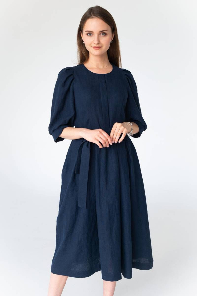 Платье Ружана 453-2 синий - фото 1