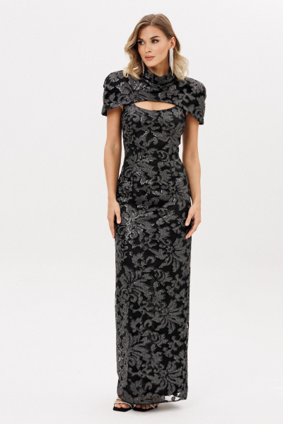 Платье EOLA 3005 графит/черный - фото 12