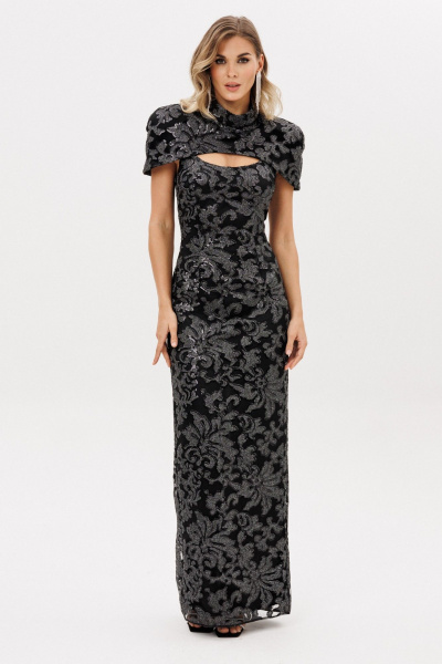 Платье EOLA 3005 графит/черный - фото 11