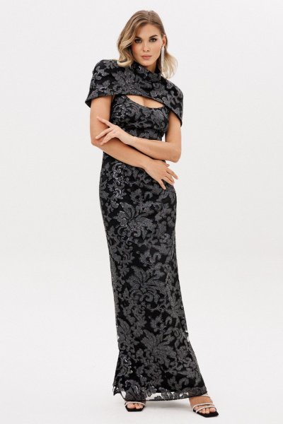 Платье EOLA 3005 графит/черный - фото 9