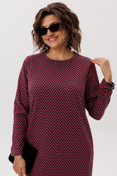 Платье Anelli 1755.1 рябиновая_волна - фото 4