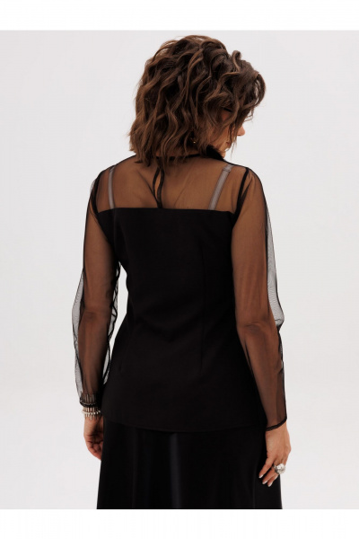 Блуза Anelli 1777 черный_туман - фото 6