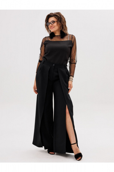 Блуза Anelli 1777 черный_туман - фото 3