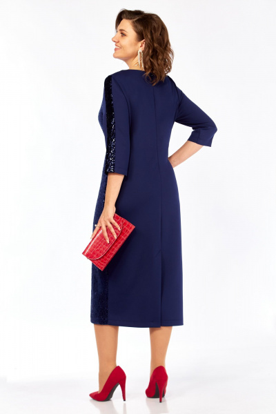 Платье Matini 1044 синий_водолаз - фото 10