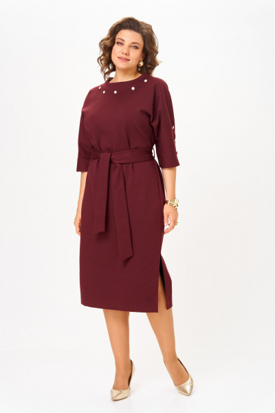 Платье Bonna Image 977/1 бордовый - фото 10