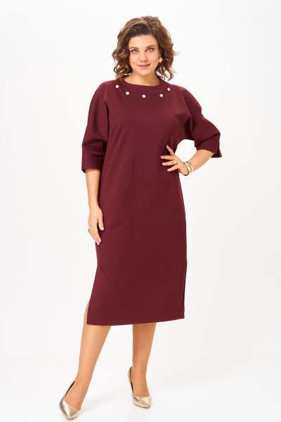 Платье Bonna Image 977/1 бордовый - фото 1