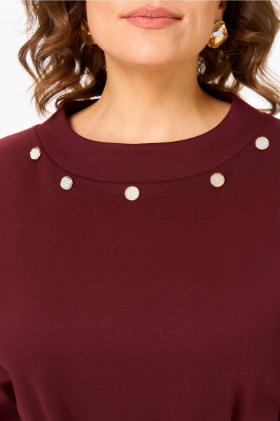 Платье Bonna Image 977/1 бордовый - фото 3