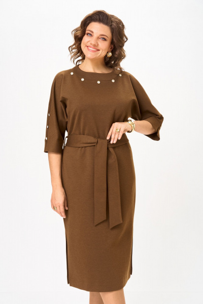 Платье Bonna Image 977/1 горчичный - фото 12